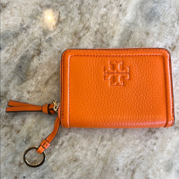 Tory Burch Orange Wallet - Picture 1 of 3